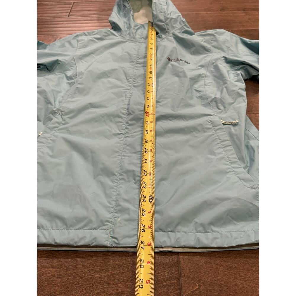 Columbia Womens Blue Arcadia II Jacket Hooded Waterproof Size S SMALL RL2436 - Picture 8 of 9